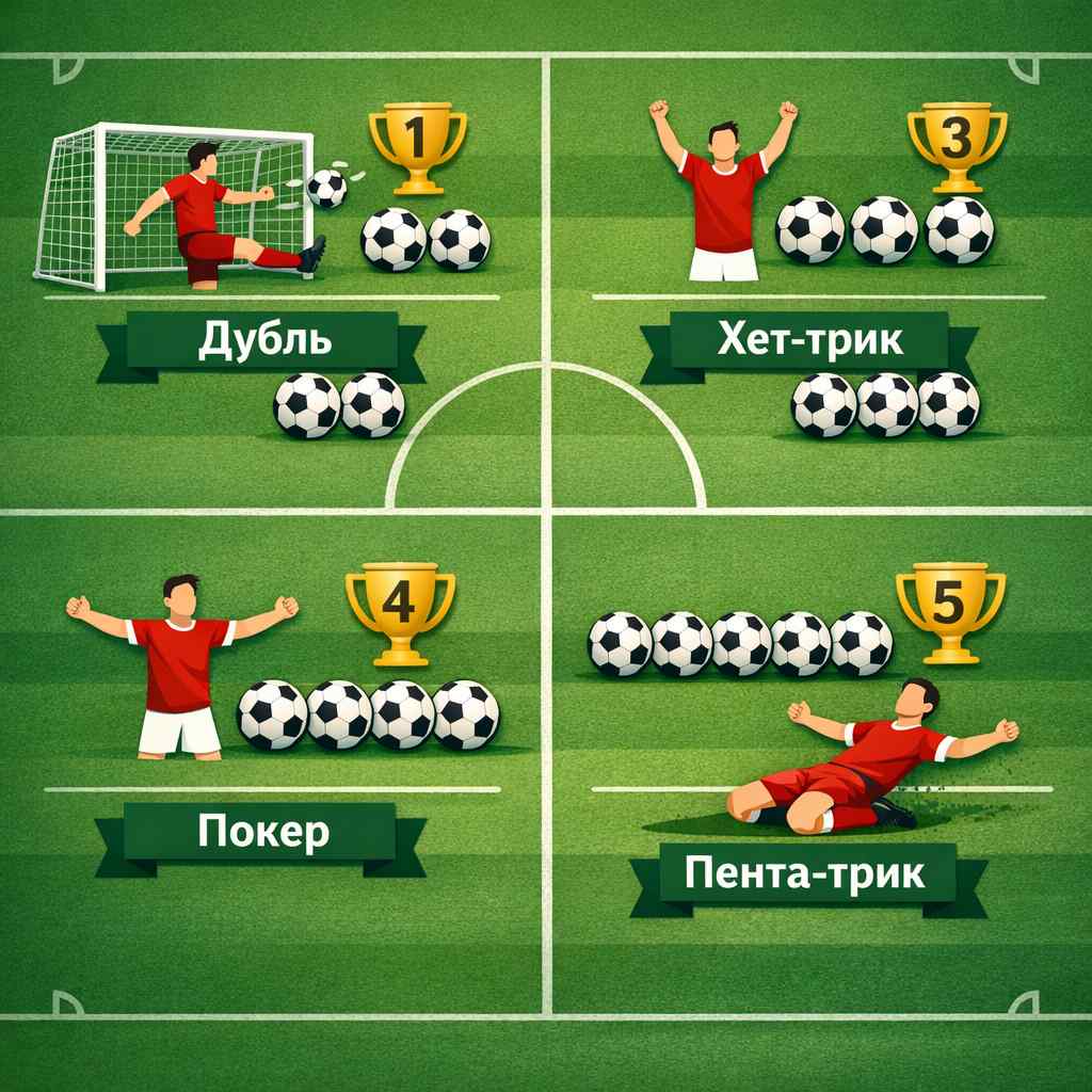 как называются несколько голов игрока